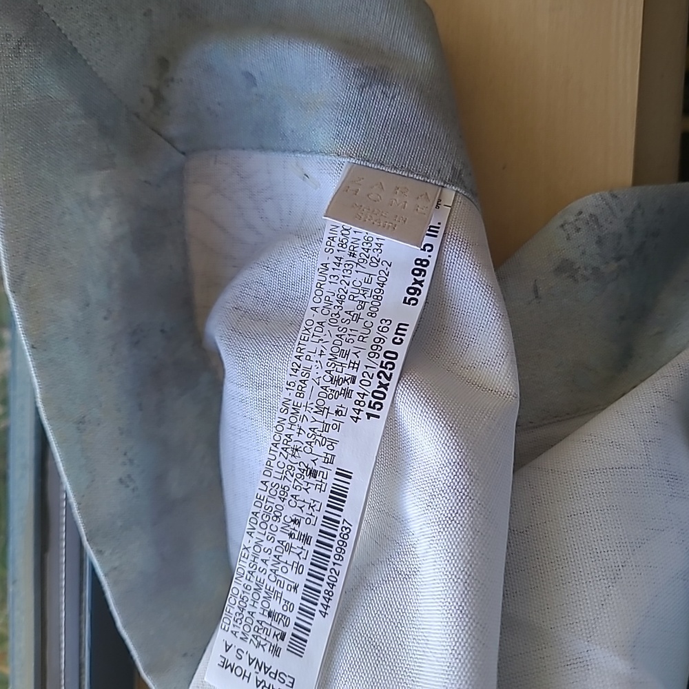 Zara Home table cloth linens sea horse NWT 59 by 98.5 NWT - Picture 5 of 6